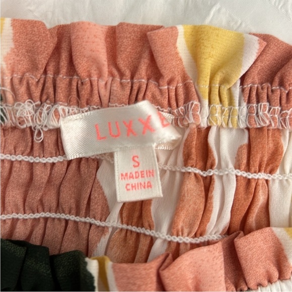 Luxxel Sea La Vie Smocked Top and Tiered Maxi Skirt Set with matching earrings - Picture 5 of 6